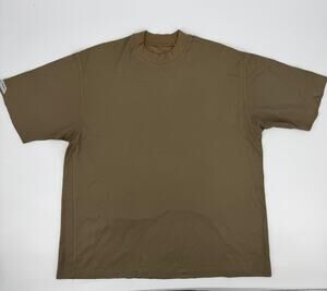 Cutter & Buck CB DryTec Men's XL Olive Green Ribbed Performance T-Shirt Golf